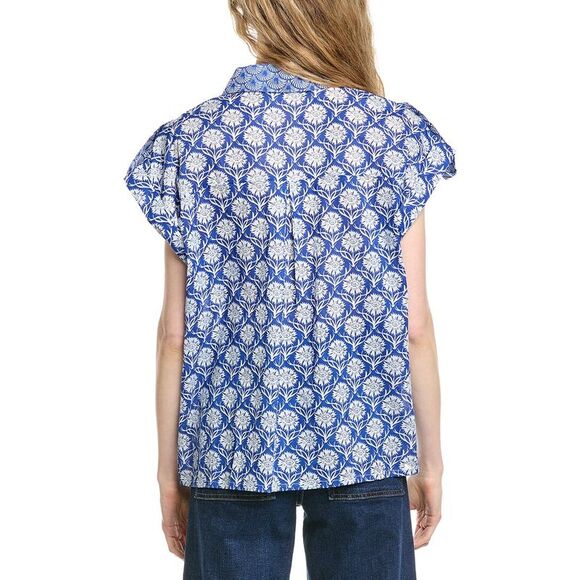 Ro's Garden Womens Ro’S Garden Netherlands Top, Blue - Picture 2 of 3